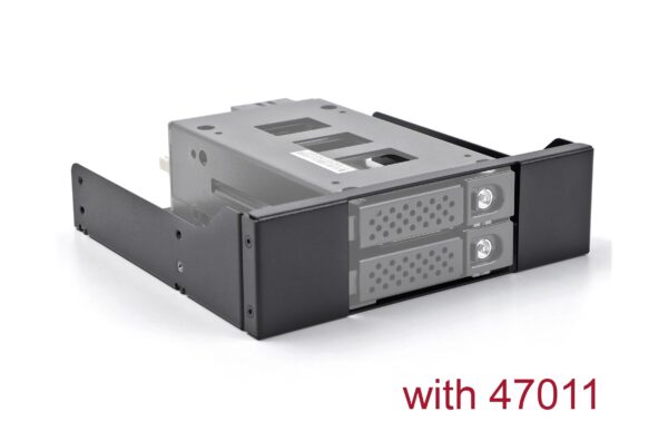 Delock 5.25 Metall Einbaurahmen für Delock Wechselrahmen 47011/47019
