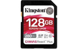 1687043 - Mediatech Kingston Canvas React Plus SDXC Card 128GB UHS-II U3 V60, les. 280MB/s, schr. 100MB/s kaufen | Mediatech.ch