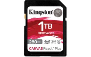Canvas React Plus SDXC Card 1TB UHS-II U3 V60, les. 280MB/s, schr. 150MB/s