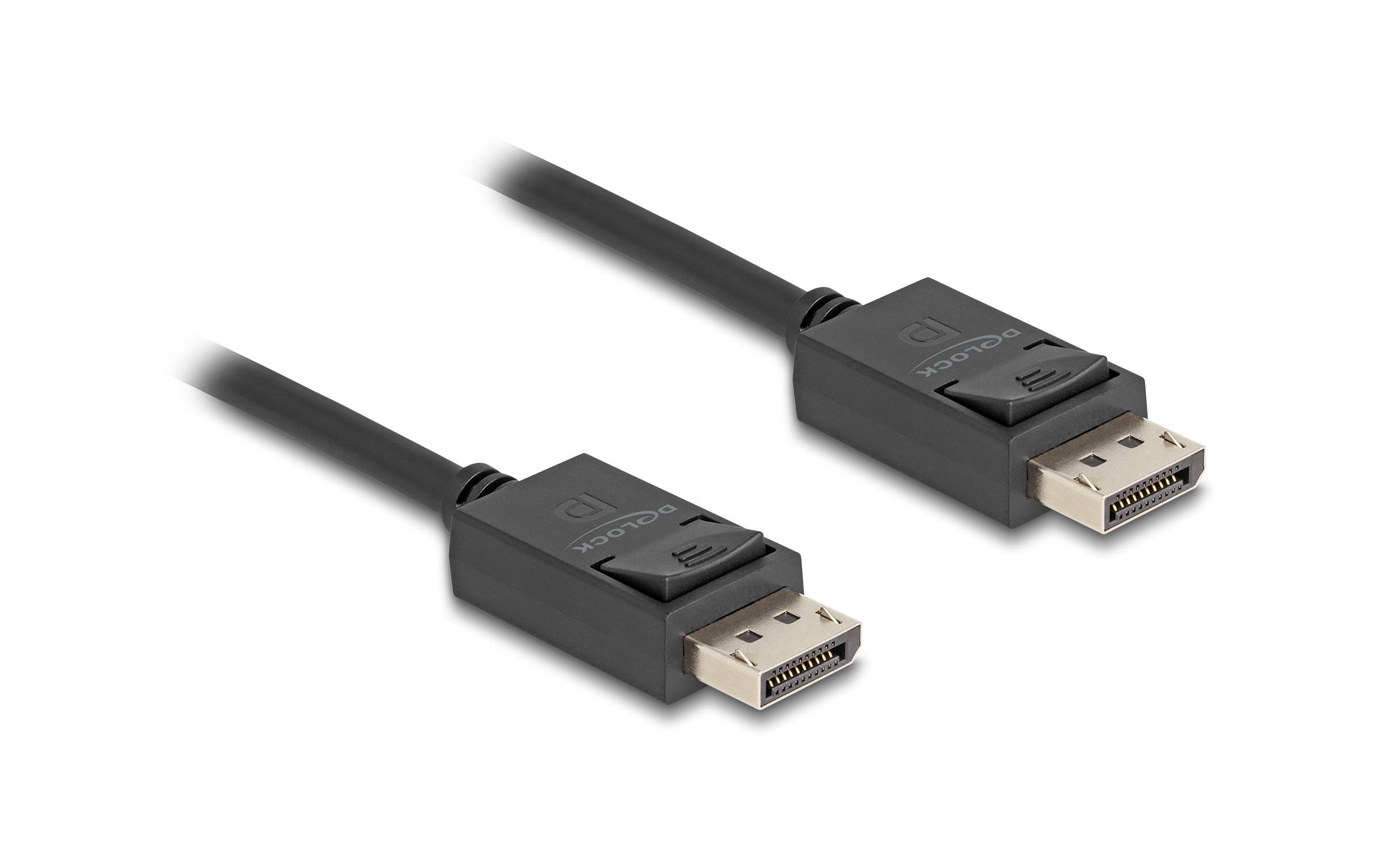 1687168 - Mediatech Delock DisplayPort Kabel 16K 30Hz, 40Gbps schwarz, 1m kaufen Schweiz | Mediatech.ch