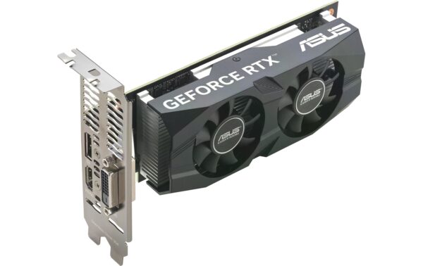 ASUS RTX3050 LP BRK O6G, 6GB DDR6 GeForce RTX3050, 1x DP, 1x HDMI, 1x DVI-D
