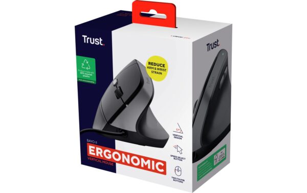 Trust Maus Bayo II Ergonomic USB, 1000-dpi-BlueSpot-Technologie