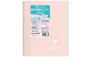 Clairefontaine Collegeblock Koverbook Blush A5, 80 Blatt, liniert, Rosa