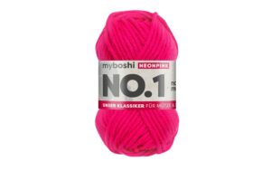 myboshi Wolle Nr.1 neonpink 50 g, 55 m, 70 % PAN, 30 % WO