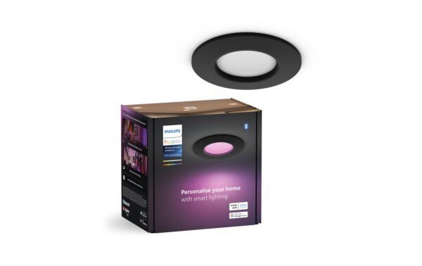 1689055 - Mediatech Philips Hue Slim Recessed Spot black 90mm kaufen Schweiz | Mediatech.ch