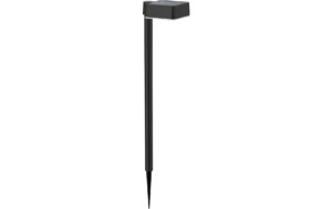 Philips Solar Vynce Sockelleuchte Spiess 1.5W, Tageslichtsensor, 2700K schwarz