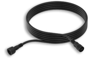 1689183 - Mediatech Philips Niedervolt Verlängerungskabel 5 Meter, 24V, IP65, schwarz