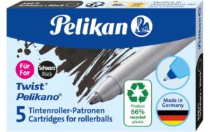 Pelikan Tintenrollerpatrone Twist eco schwa 5 Stück