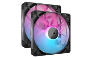 Gehäuselüfter Corsair iCUE RX140 RGB BL 2er 140x140x25mm, PWM, 1700rpm, 10-36 dBA