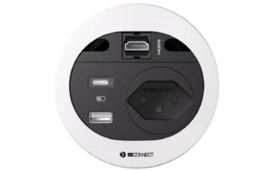 maxCONNECT DIVUS Steckdoseneinheit weiss 1x Typ 13 1x USB A/C 1x HDMI