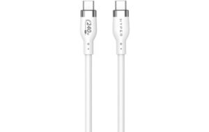 Hyper Silikonkabel USB-C/USB-C, 240W, 1m weiss