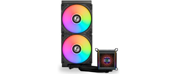 1694864_1 - Mediatech Wasserkühler Lian Li Galahad 2 LCD 280 AMD und Intel, Schwarz, ARGB