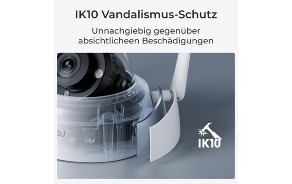 Reolink W437 4K WiFi Kamera Smarte wetterfeste 8MP WiFi-Kamera IK10