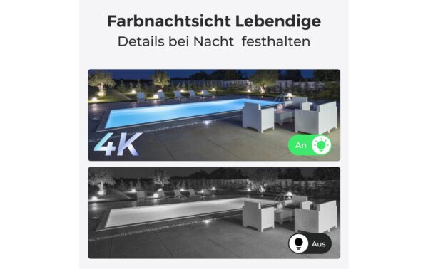 Reolink W437 4K WiFi Kamera Smarte wetterfeste 8MP WiFi-Kamera IK10