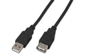 Wirewin USB2.0-Kabel A-A: 100cm, bis 480Mbps Verlängerungskabel M/F, schwarz kaufen | Mediatech.ch
