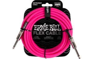 Ernie Ball 6418 Kabel Instrumentenkabel, 6.09 m, pink, Flex