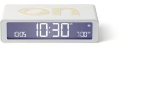 1696816 - Mediatech Lexon Digitalwecker Flip Classic LCD, inkl. USB-C Ladekabel, Weiss