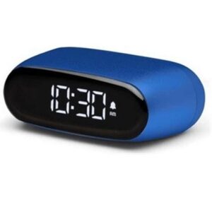 Lexon Digitalwecker Minut LCD, inkl. USB-C Ladekabel, Dunkelblau
