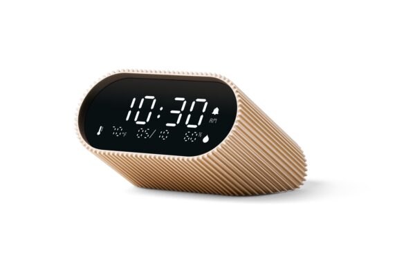1696841 - Mediatech Lexon Digitalwecker Ray Clock LCD, inkl. USB-C Ladekabel, Vivid Gold