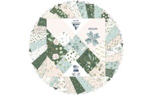 Clairefontaine Papier Origami Romantik 70g/m2, 60 Blatt, 15 x 15 cm, assortiert
