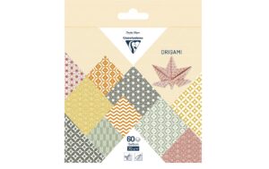 Clairefontaine Papier Origami Herbst 70g/m2, 60 Blatt, 15 x 15 cm, assortiert
