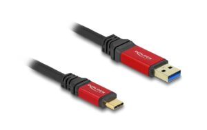 Delock USB 10 Gbps Type-C zu Type-A Stecker-Stecker, 3m, rot