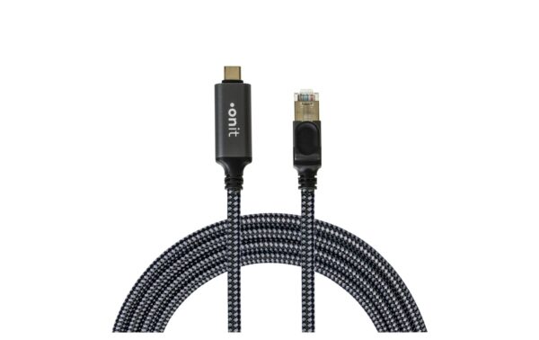 onit USB-Kabel C-RJ45 schwarz 5m Aluminium Gehäuse, 10/100/1000 kaufen Schweiz | Mediatech.ch