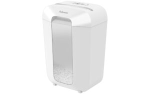 1699606 - Mediatech Fellowes Aktenvernichter LX70 weiss 11 Blatt, 18 Liter, Partikelschnitt, P-4 kaufen Schweiz | Mediatech.ch