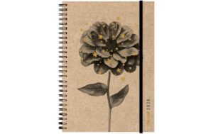 Natur Verlag Wochenagenda Harmony 2026 1 Woche/2 Seiten, 148x210mm, Kraft Flower