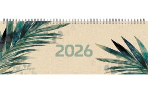 Natur Verlag Pultkalender Gras 2026 1 Woche/2 Seiten, 290x105mm