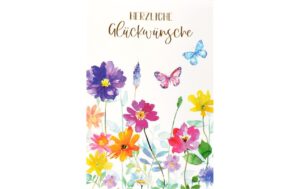ABC Geburtstagskarte Format B6, 125 x 176 mm, mit Couvert