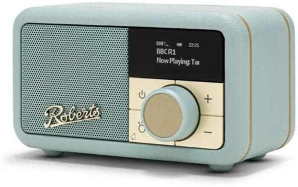 1701642 - Mediatech Roberts Revival Petite 2 DAB+, duck egg bl DAB+, FM-Radio, Bluetooth, integr. Akku