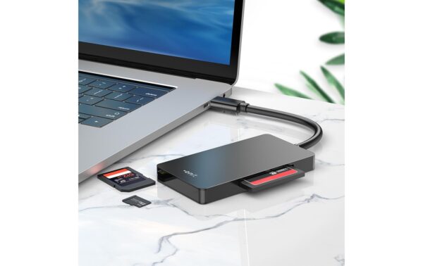 onit USB-C Multi-Kartenleser SD4.0 Pro schwarz,3 Slots,5Gbps,CF/SD/TF,UHS-II