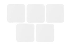 FTM Magnet Set à 5 Stk. 5x5 cm, weiss, Gummi, für Sublimation