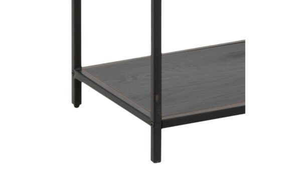 AC Design Bücherregal Seaford MDF/Stahl, 114x35x185 cm, Schwarz
