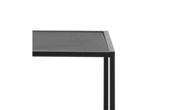 AC Design Bücherregal Seaford MDF/Stahl, 114x35x185 cm, Schwarz