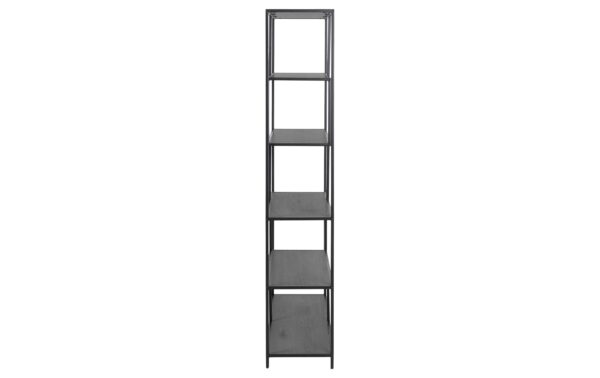 AC Design Bücherregal Seaford MDF/Stahl, 114x35x185 cm, Schwarz