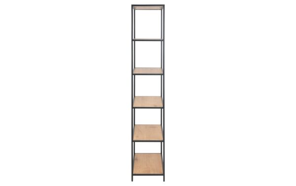 1702431_4 - Mediatech AC Design Bücherregal Seaford MDF/Stahl, 77x35x185 cm, Wildeiche Matt