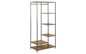 AC Design Garderobe Seaford MDF/Stahl, 77x45x165 cm, Wildeiche Matt kaufen Schweiz | Mediatech.ch