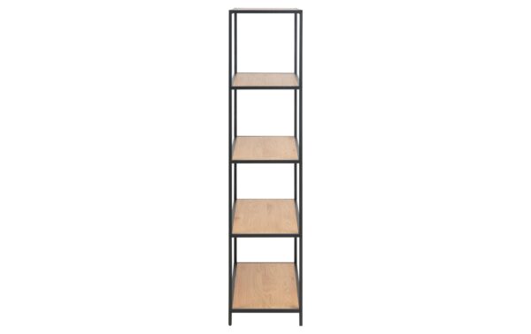 1702468_3 - Mediatech AC Design Regal Seaford Stahl/MDF, 77x35x150 cm, Wildeiche Matt