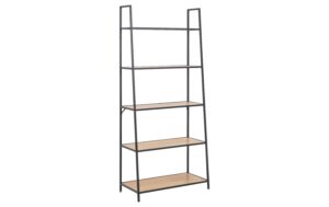 AC Design Regal Seaford Stahl/MDF, 77x36x174, 5 cm, Wildeiche Matt