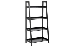 AC Design Regal Wally MDF, 63x40x130 cm, Schwarz