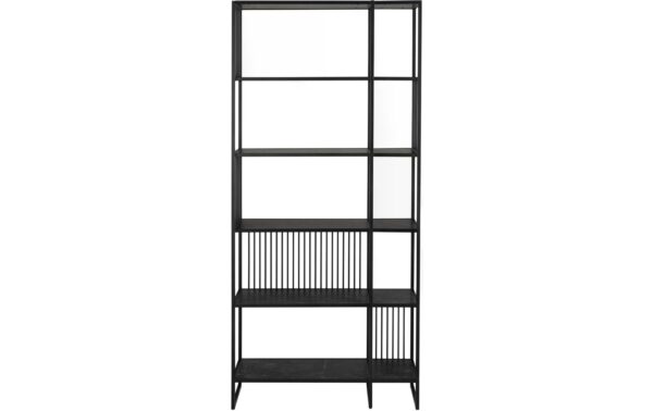 AC Design Regal Strington Stahl, 85x35x185 cm, Schwarz kaufen Schweiz | Mediatech.ch