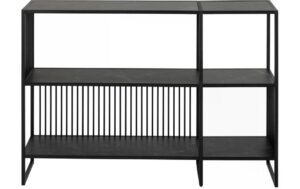 AC Design Regal Strington Stahl, 120x35x83 cm, Schwarz kaufen Schweiz | Mediatech.ch