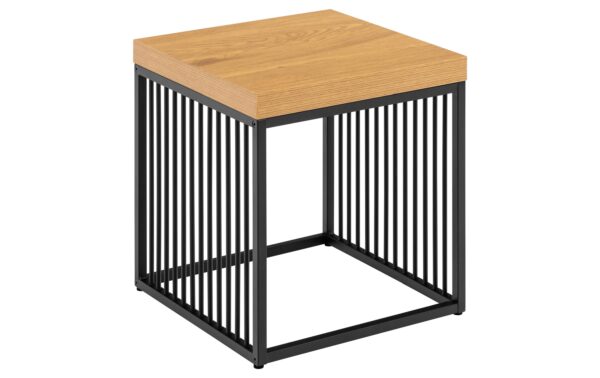 1702484 - Mediatech AC Design Beistelltisch Strington Stahl/Melamin, 40x40x42 cm, Schwarz/Braun kaufen Schweiz | Mediatech.ch
