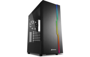 Sharkoon RGB Slider Black ATX, 1x U2, 2x U3, Tempered Glass, 1x 120 kaufen Schweiz | Mediatech.ch