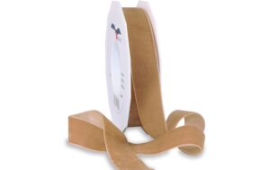 Pattberg Geschenkband Samt Grösse: 25 mm x 10 m, ocker