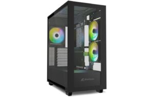 1703713 - Mediatech Sharkoon Rebel C60 Black RGB ATX, 2x U3, 1x Type-C, TG, 4x 120 ARGB PWM kaufen Schweiz | Mediatech.ch