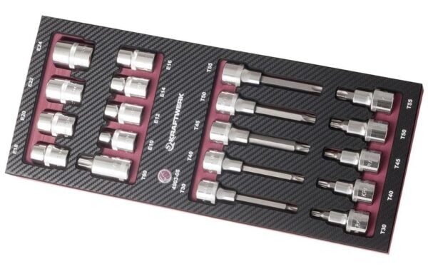 1704179 - Mediatech Kraftwerk 19-t.Bit-Stecknusss.1/2 TX Werkzeugsatz kaufen Schweiz | Mediatech.ch