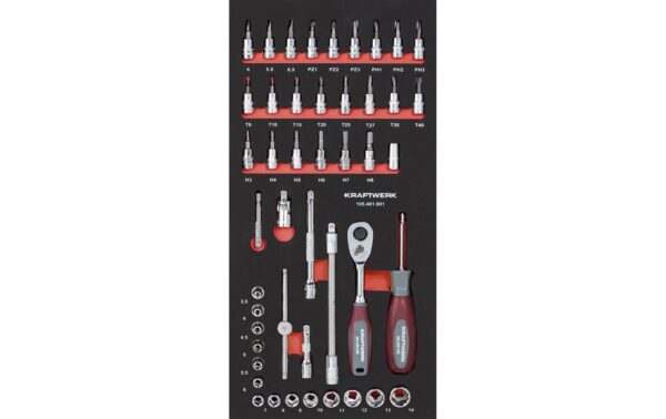 1704238 - Mediatech Kraftwerk Steckschlüsselsatz 1/4 46-tlg. Werkzeugsatz kaufen Schweiz | Mediatech.ch